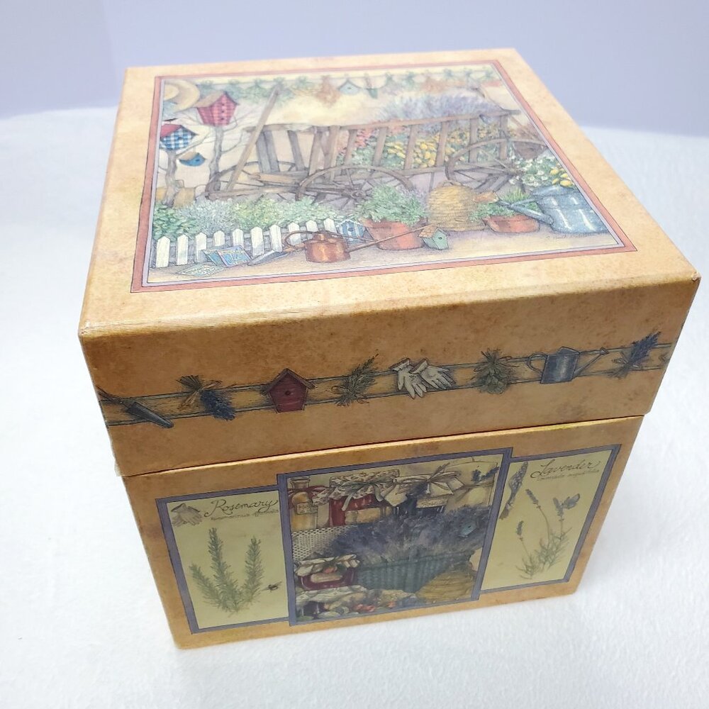 Large Decorative Storage Box Garden Seasonal Herbs Bob's Boxes Gift Box